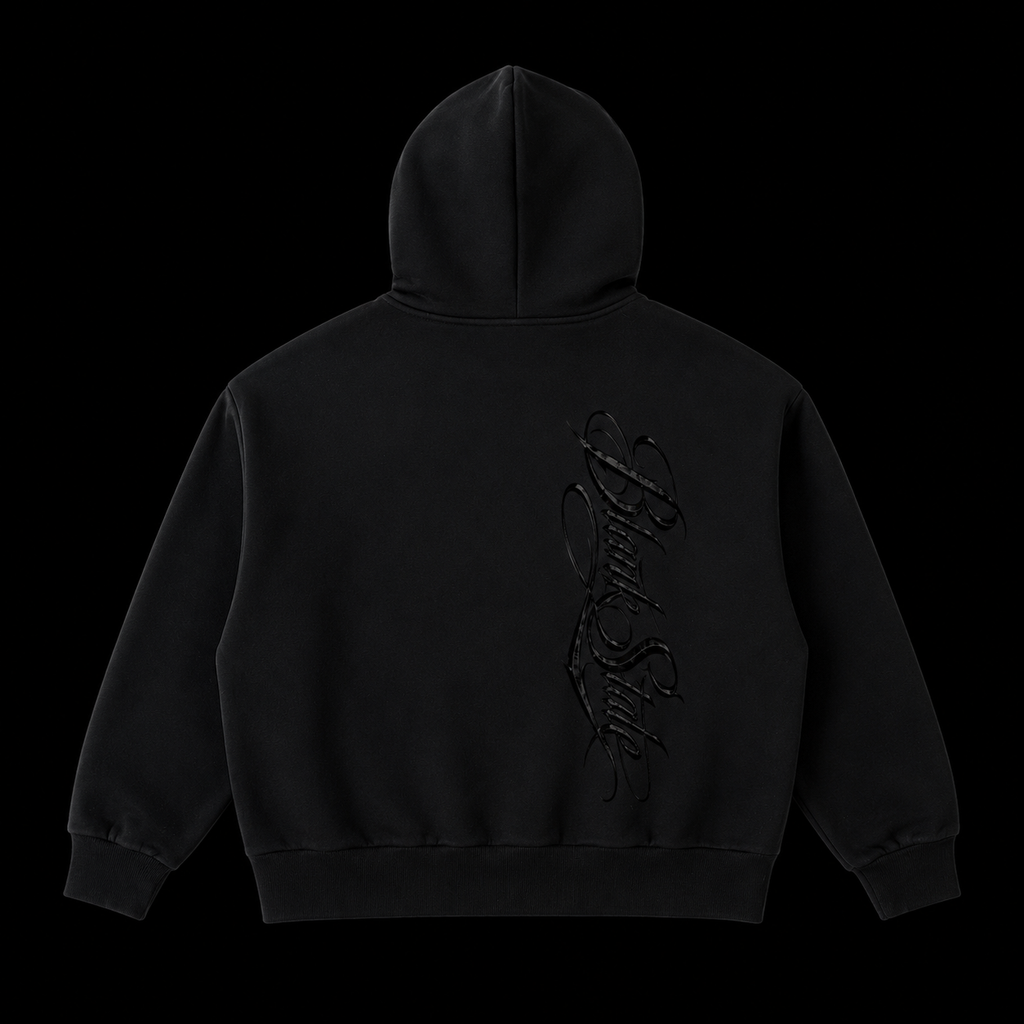 Fleeced Full-Zip Boxy Hoodie